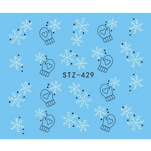 Load image into Gallery viewer, 3d Christmas 6 Sheets Snowflake Flower Nail Art Sticker Decal Tips Diy Decor Isfang