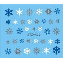 Load image into Gallery viewer, 3d Christmas 6 Sheets Snowflake Flower Nail Art Sticker Decal Tips Diy Decor Isfang