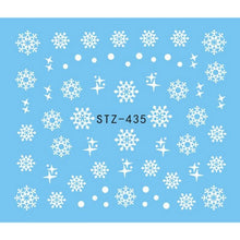 Load image into Gallery viewer, 3d Christmas 6 Sheets Snowflake Flower Nail Art Sticker Decal Tips Diy Decor Isfang