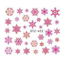 Load image into Gallery viewer, 3d Christmas 6 Sheets Snowflake Flower Nail Art Sticker Decal Tips Diy Decor Isfang